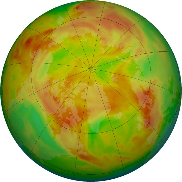 Arctic ozone map for 18 May 1987